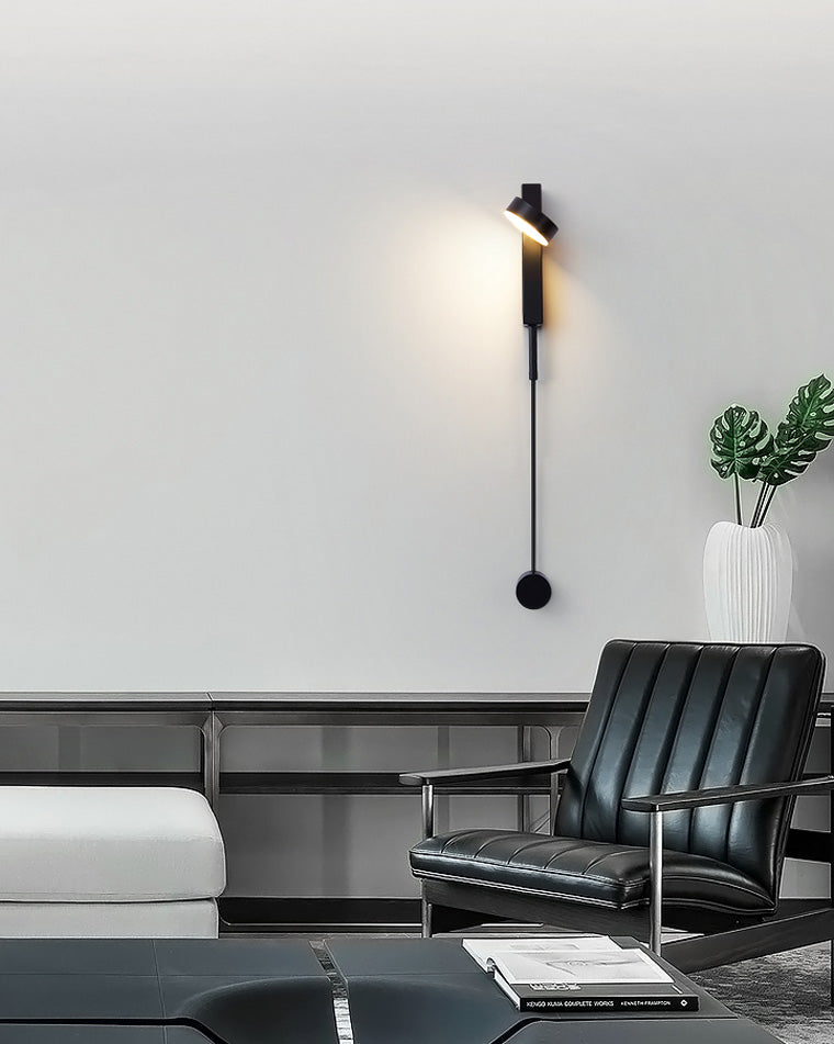 Diff Adjustable Black/Gold Pendulum Wall Sconce-DF6029