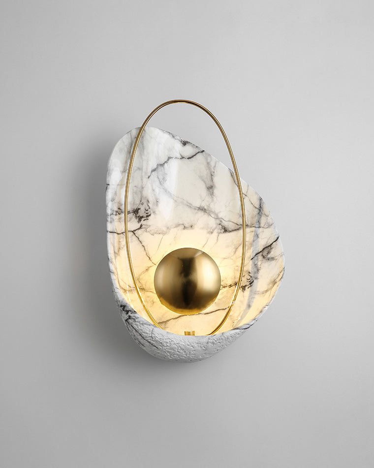 Diff Marble Sculptural Art Wall Sconce-DF6036