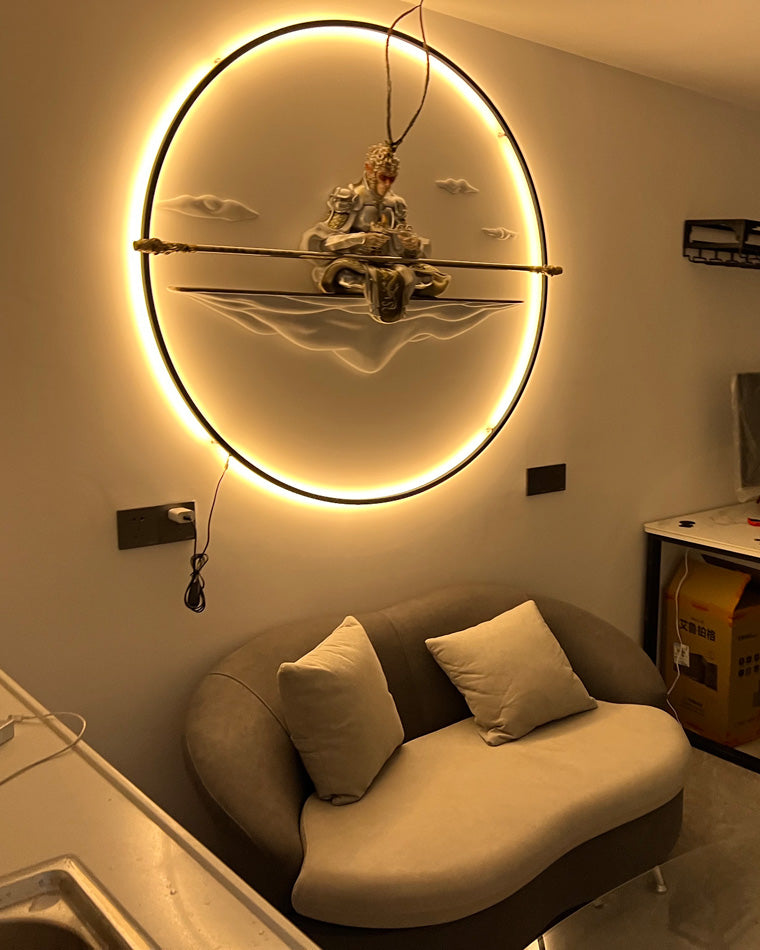 Diff Large Circular Accent Wall Sconce-DF6040