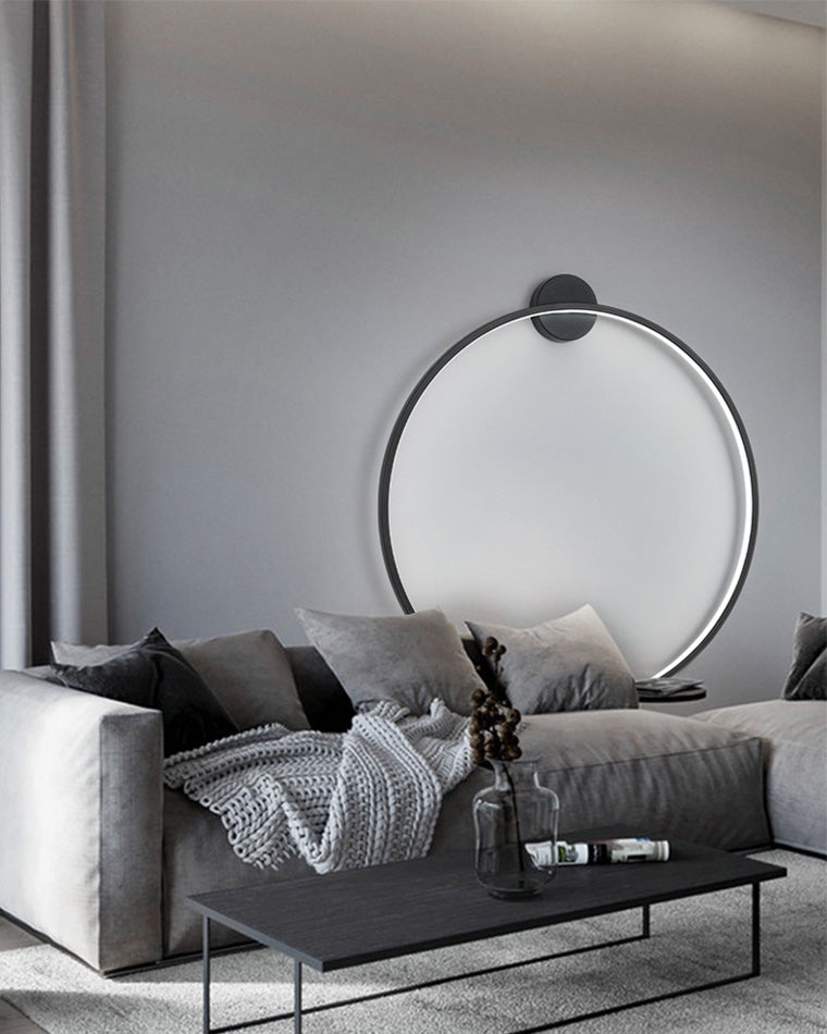 Diff Large Circular Accent Wall Sconce-DF6040
