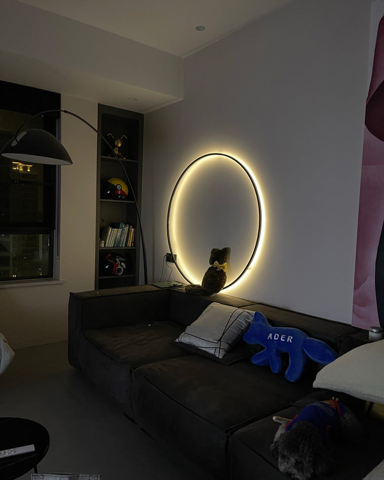 Diff Large Circular Accent Wall Sconce-DF6040