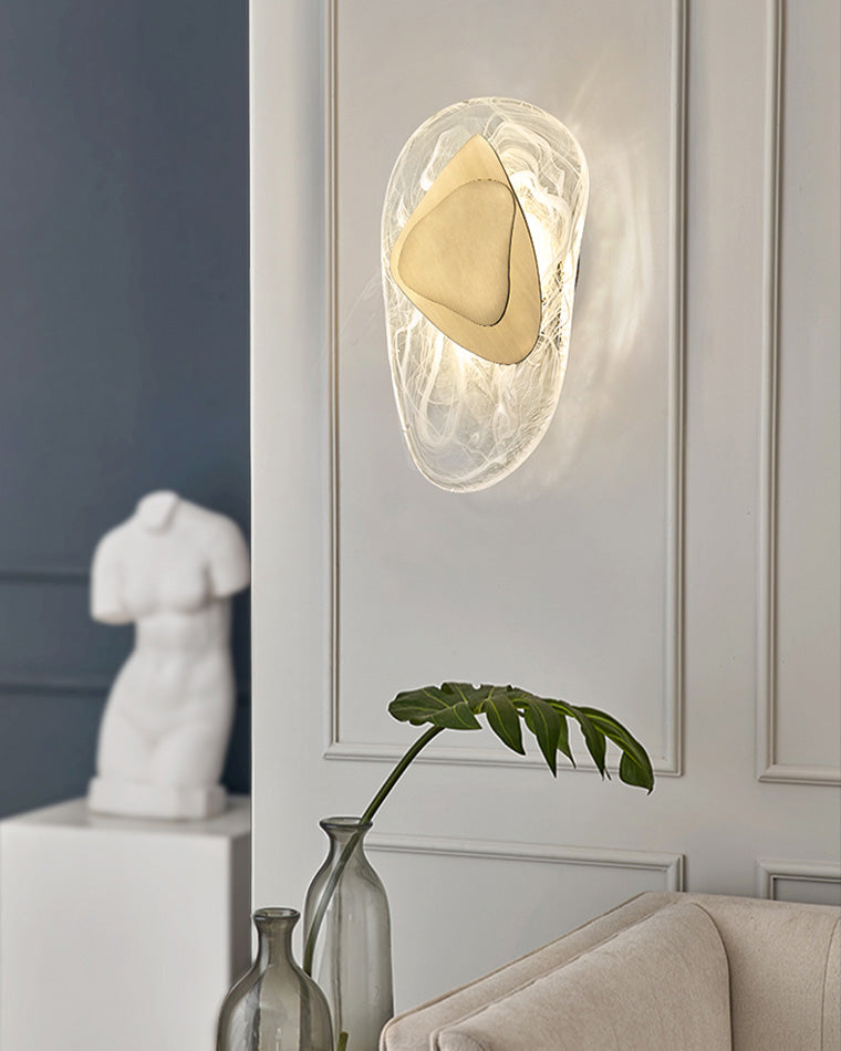 Diff Water Ripple Sculptural Wall Sconce-DF6041