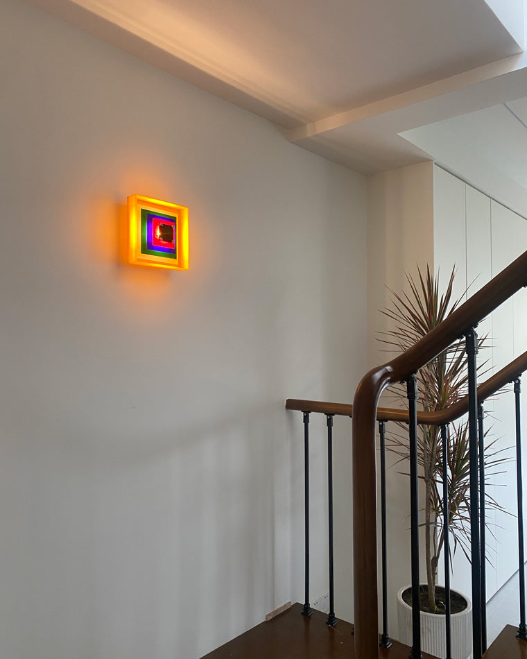 Diff Square Sculptural Wall Sconce-DF6047