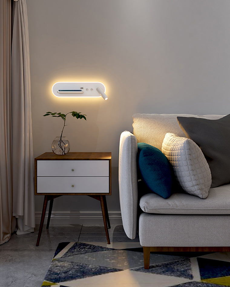 Diff Long Wall Spotlight with Switch & Charging Panel-DF6051