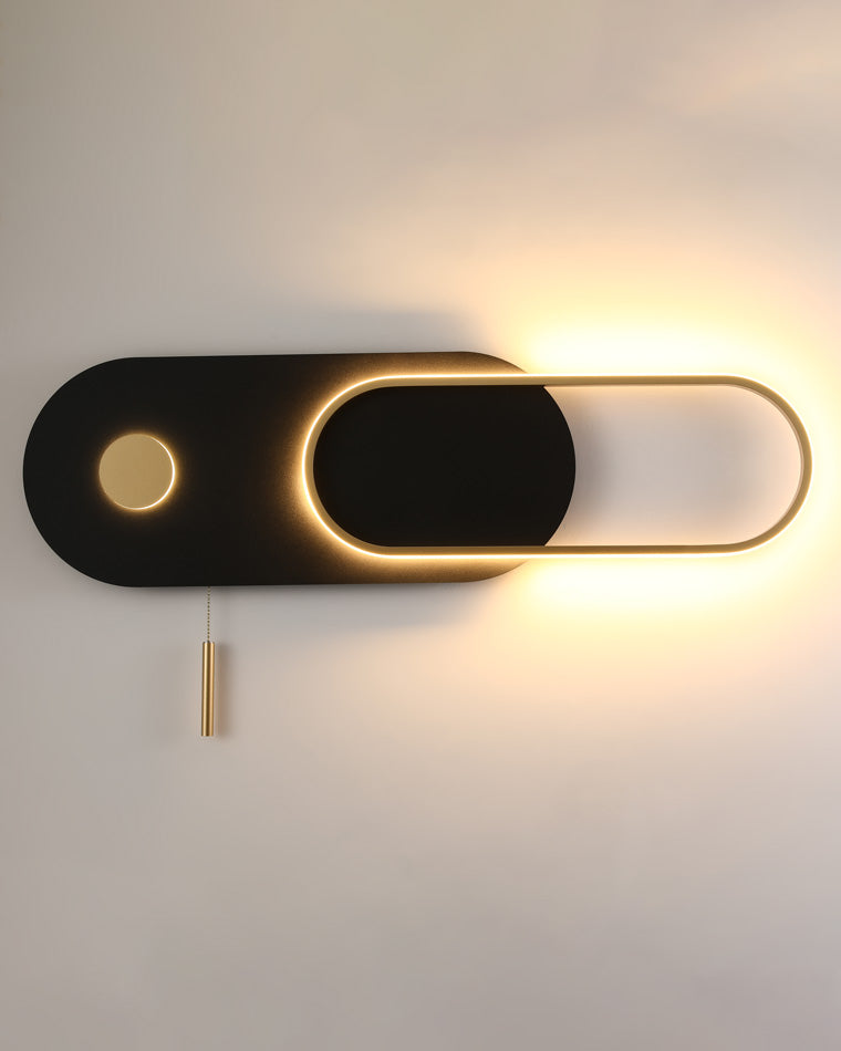 Diff Pull Chain Oval Wall Sconce-DF6063