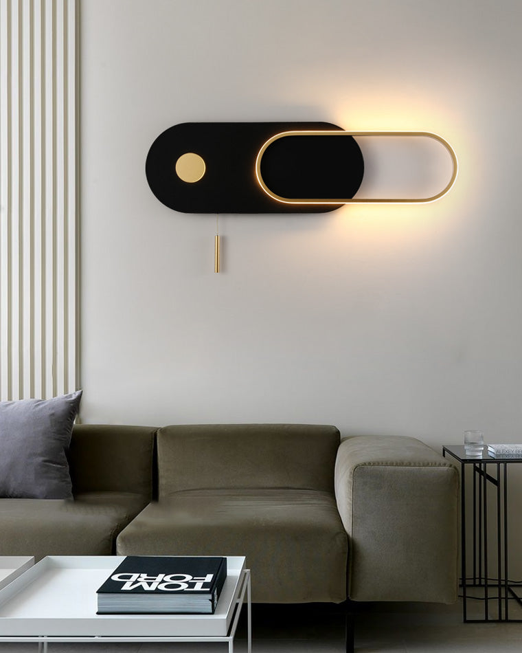 Diff Pull Chain Oval Wall Sconce-DF6063