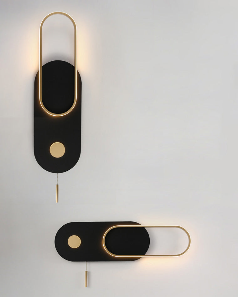 Diff Pull Chain Oval Wall Sconce-DF6063