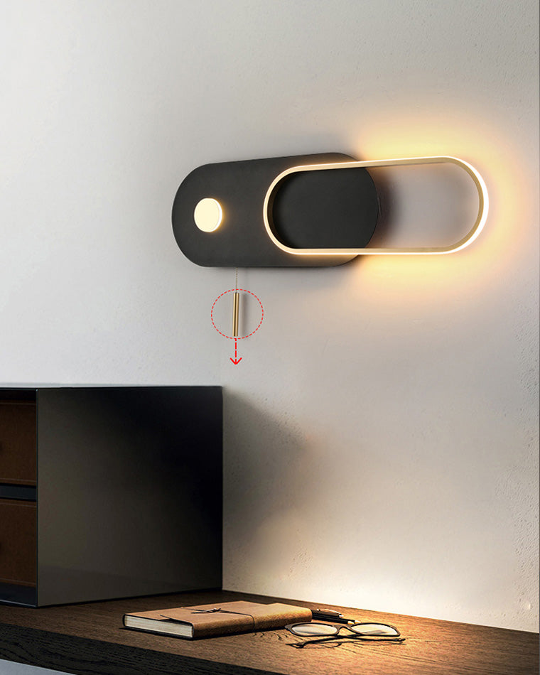 Diff Pull Chain Oval Wall Sconce-DF6063