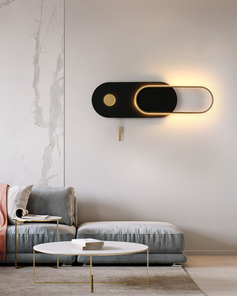 Diff Pull Chain Oval Wall Sconce-DF6063