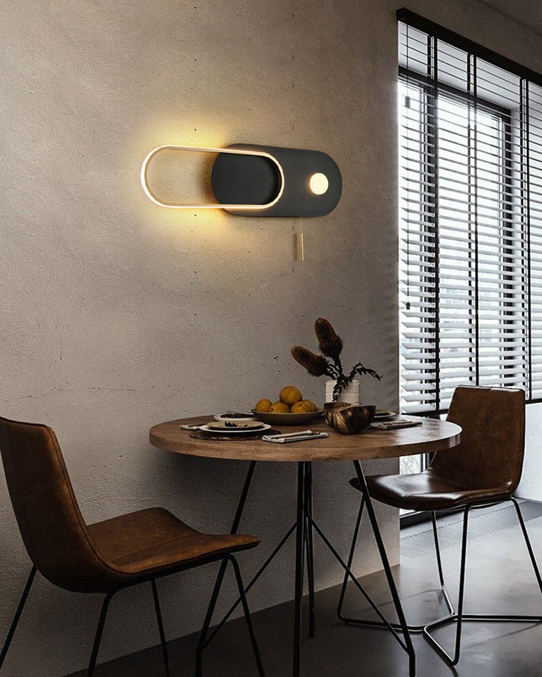 Diff Pull Chain Oval Wall Sconce-DF6063