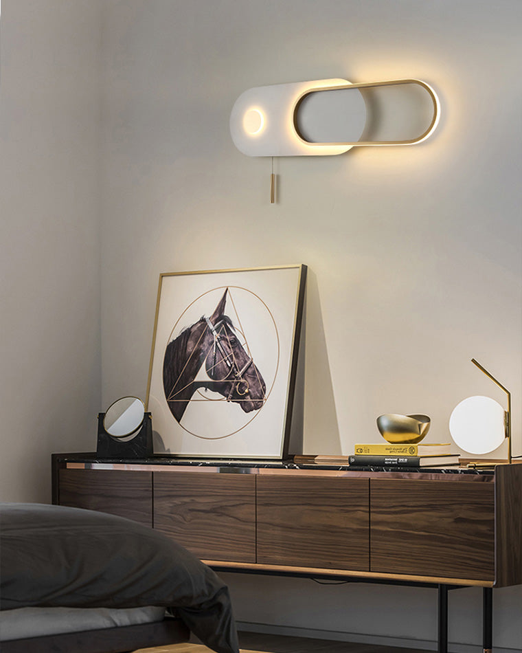 Diff Pull Chain Oval Wall Sconce-DF6063