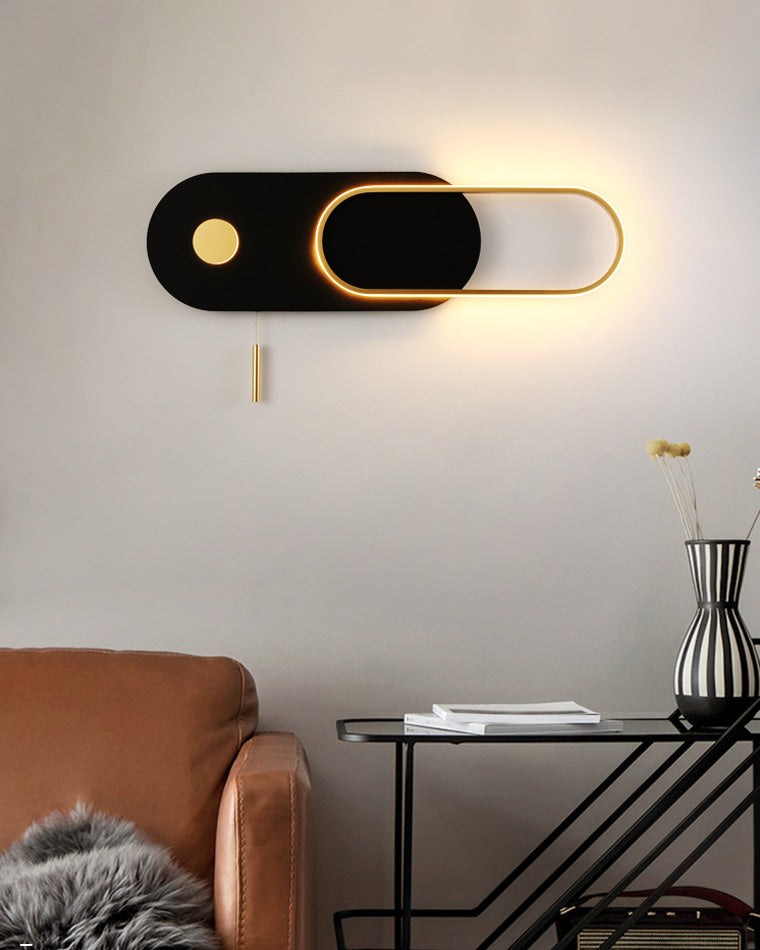 Diff Pull Chain Oval Wall Sconce-DF6063
