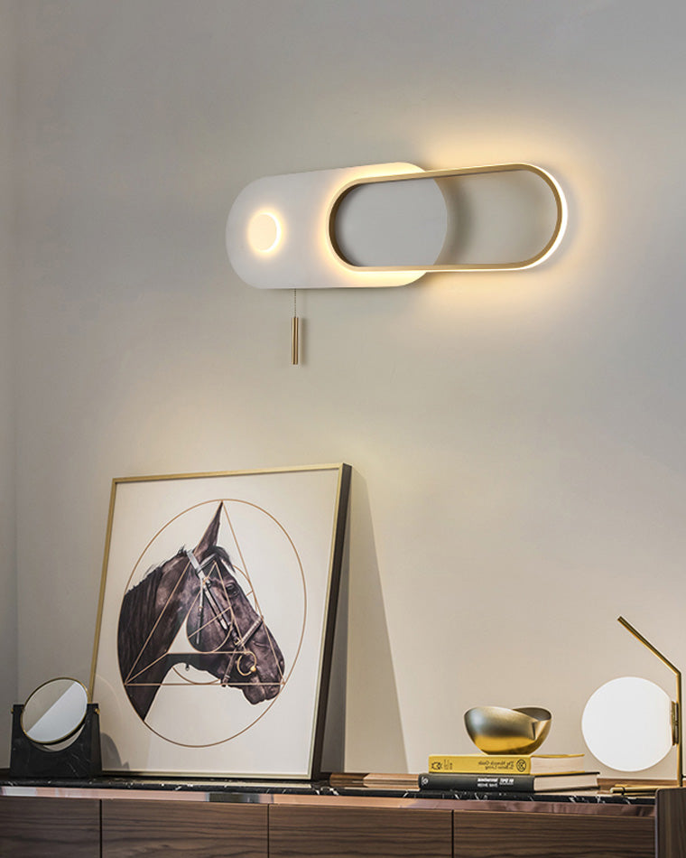 Diff Pull Chain Oval Wall Sconce-DF6063