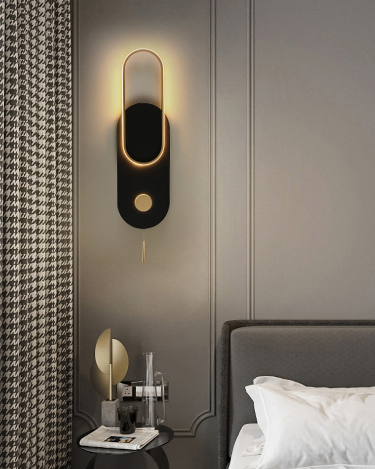 Diff Pull Chain Oval Wall Sconce-DF6063