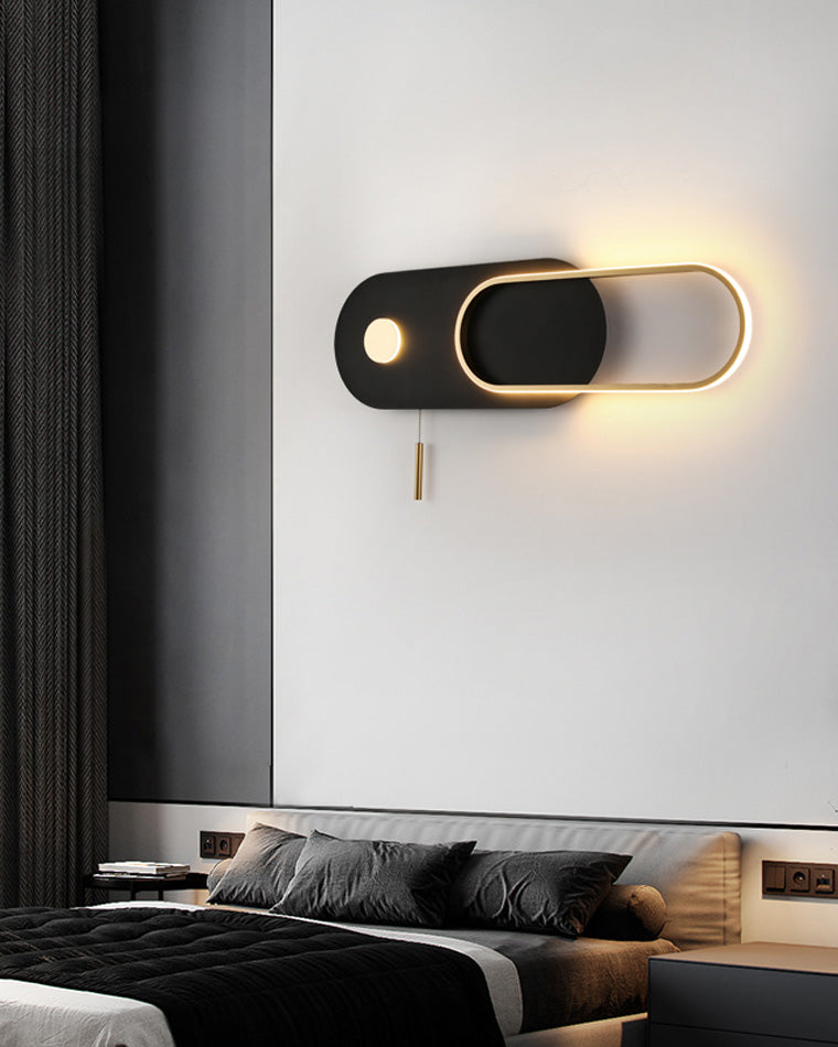 Diff Pull Chain Oval Wall Sconce-DF6063