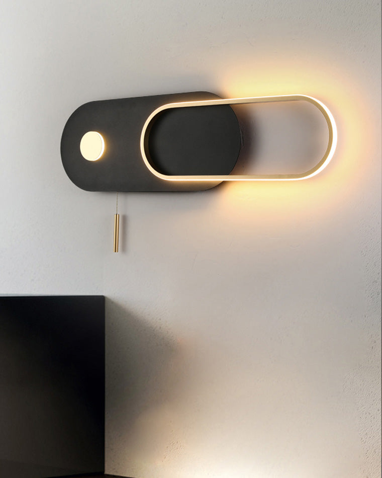 Diff Pull Chain Oval Wall Sconce-DF6063