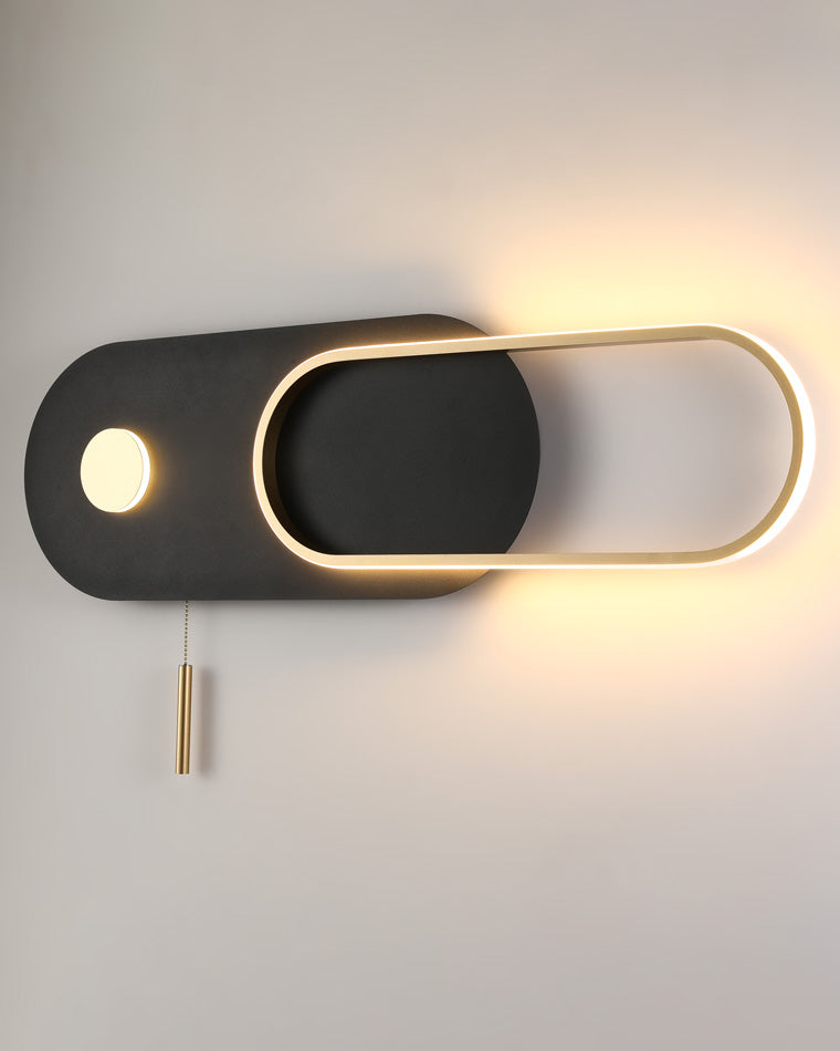 Diff Pull Chain Oval Wall Sconce-DF6063