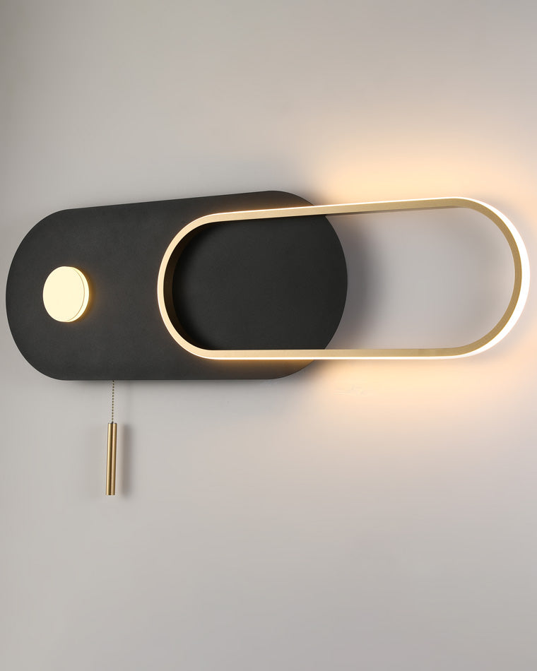 Diff Pull Chain Oval Wall Sconce-DF6063