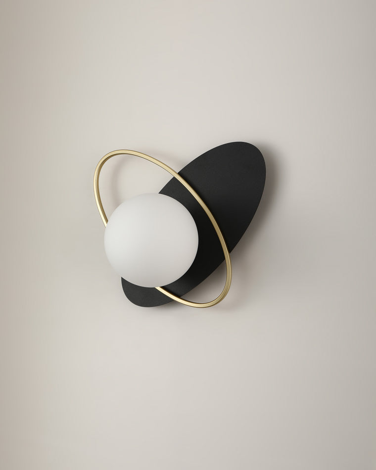 Diff Frosted Glass Oval Accent Wall Sconce-DF6064