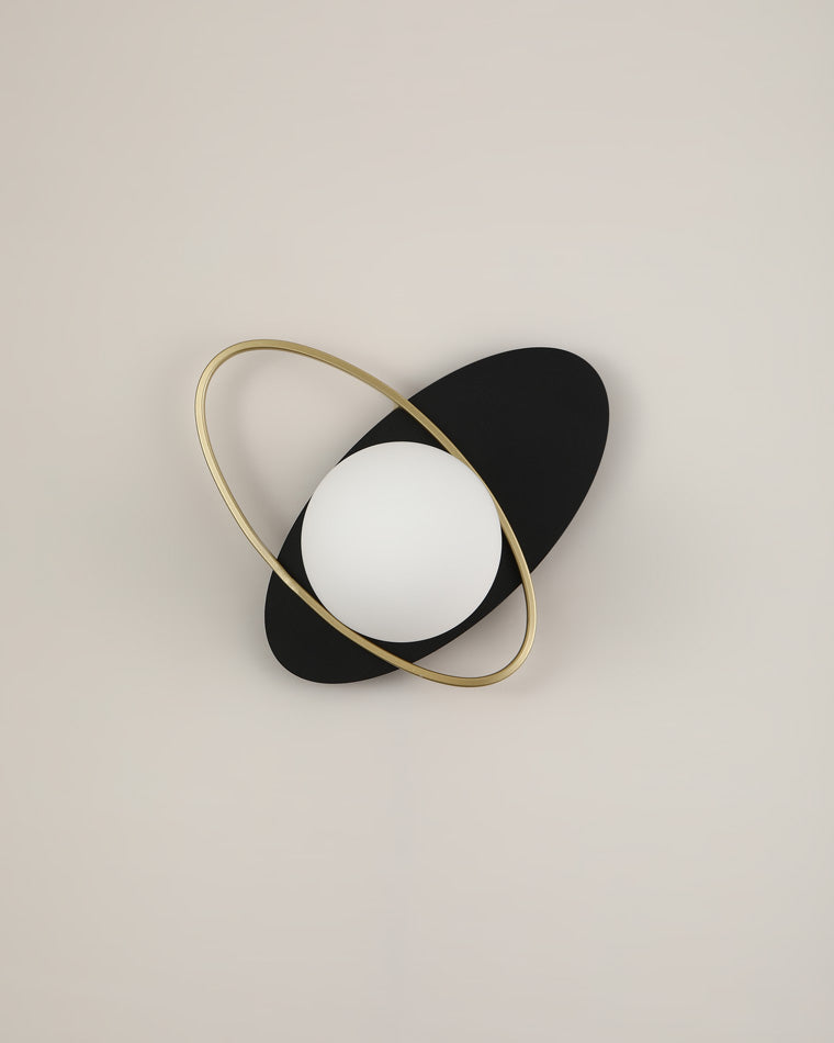 Diff Frosted Glass Oval Accent Wall Sconce-DF6064