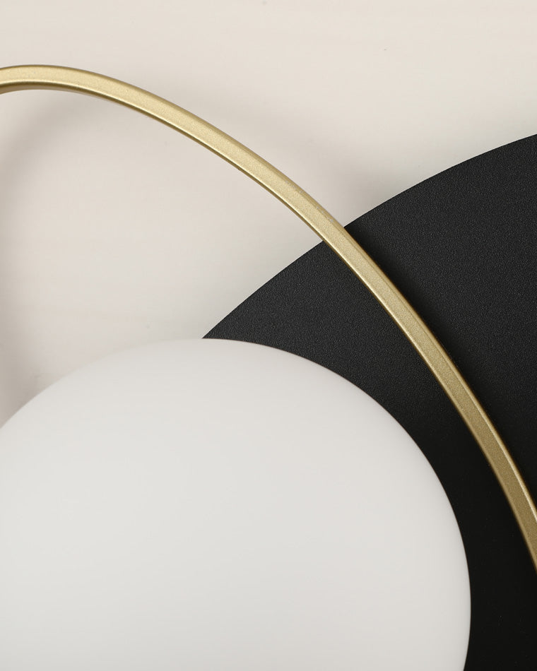 Diff Frosted Glass Oval Accent Wall Sconce-DF6064