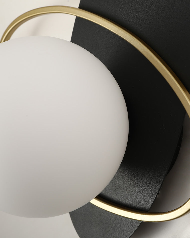 Diff Frosted Glass Oval Accent Wall Sconce-DF6064