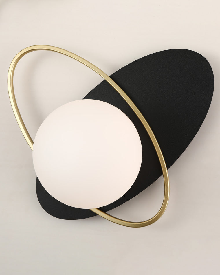 Diff Frosted Glass Oval Accent Wall Sconce-DF6064