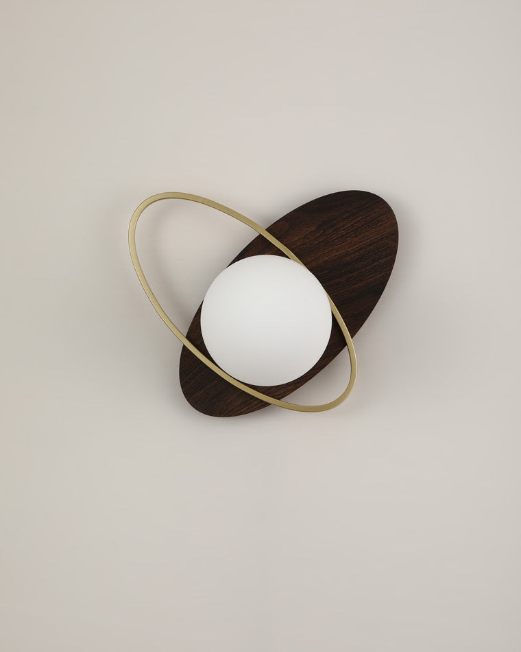 Diff Frosted Glass Oval Accent Wall Sconce-DF6064