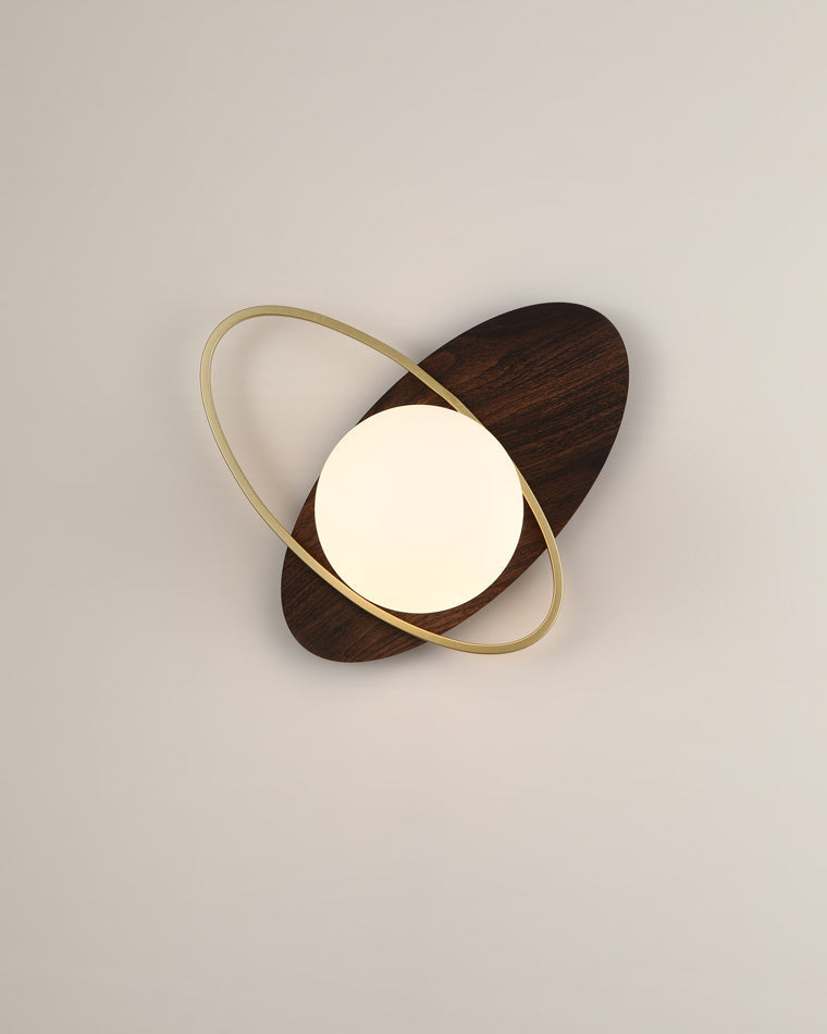 Diff Frosted Glass Oval Accent Wall Sconce-DF6064