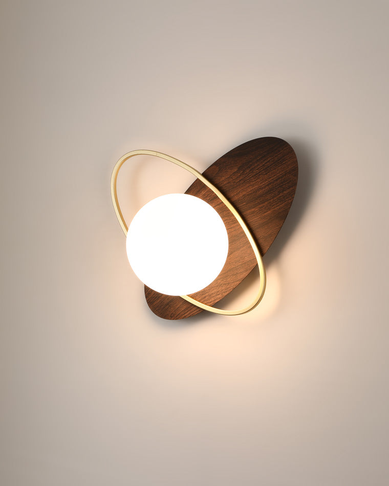 Diff Frosted Glass Oval Accent Wall Sconce-DF6064