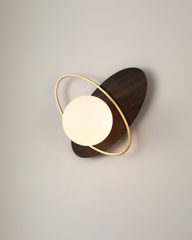 Diff Frosted Glass Oval Accent Wall Sconce-DF6064