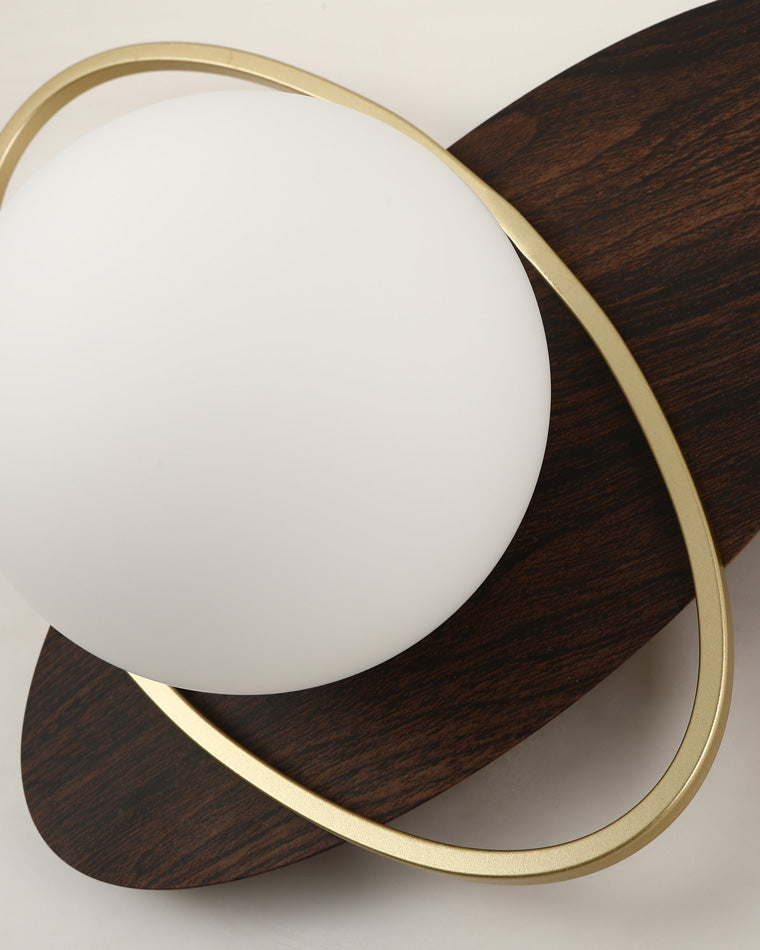 Diff Frosted Glass Oval Accent Wall Sconce-DF6064