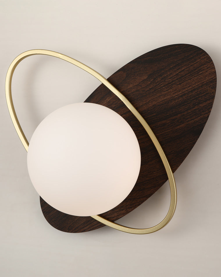 Diff Frosted Glass Oval Accent Wall Sconce-DF6064