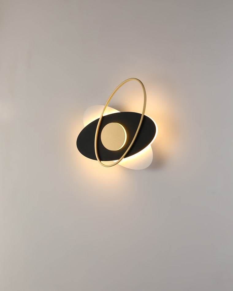 Diff Frosted Glass Oval Accent Wall Sconce-DF6064