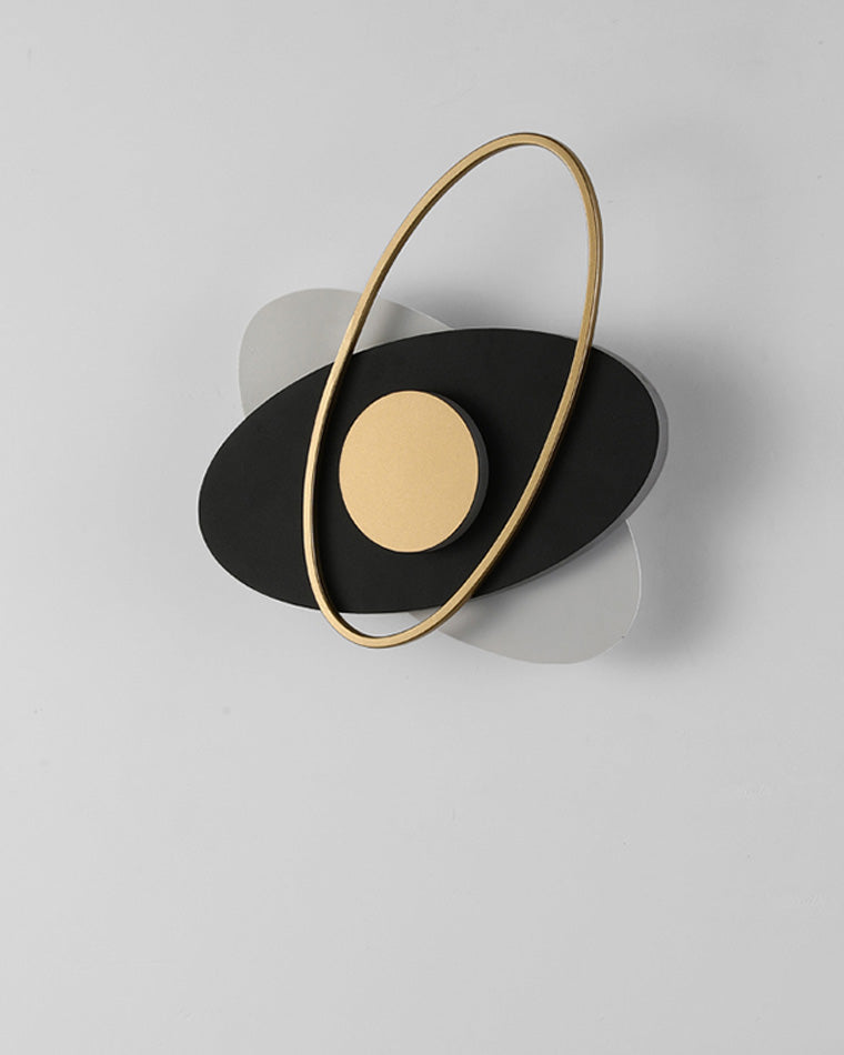 Diff Frosted Glass Oval Accent Wall Sconce-DF6064