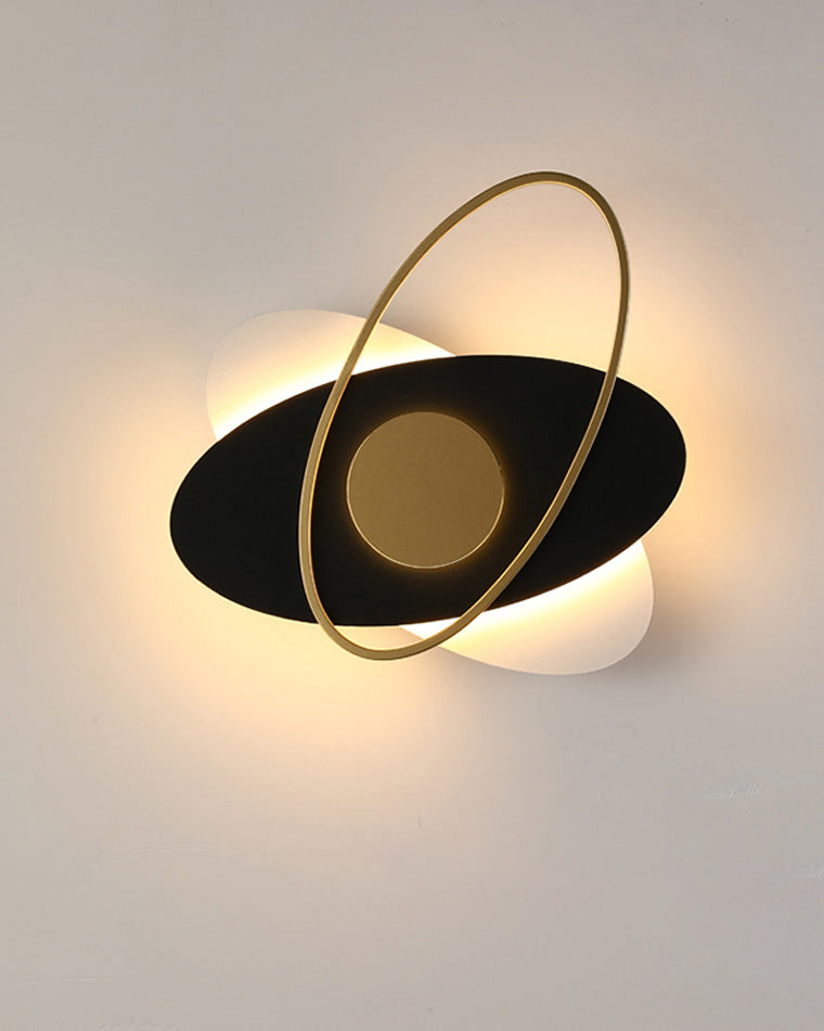 Diff Frosted Glass Oval Accent Wall Sconce-DF6064