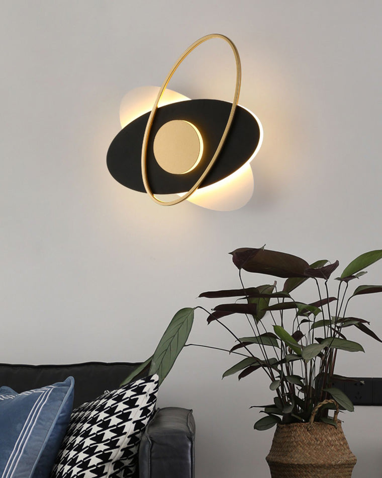 Diff Frosted Glass Oval Accent Wall Sconce-DF6064