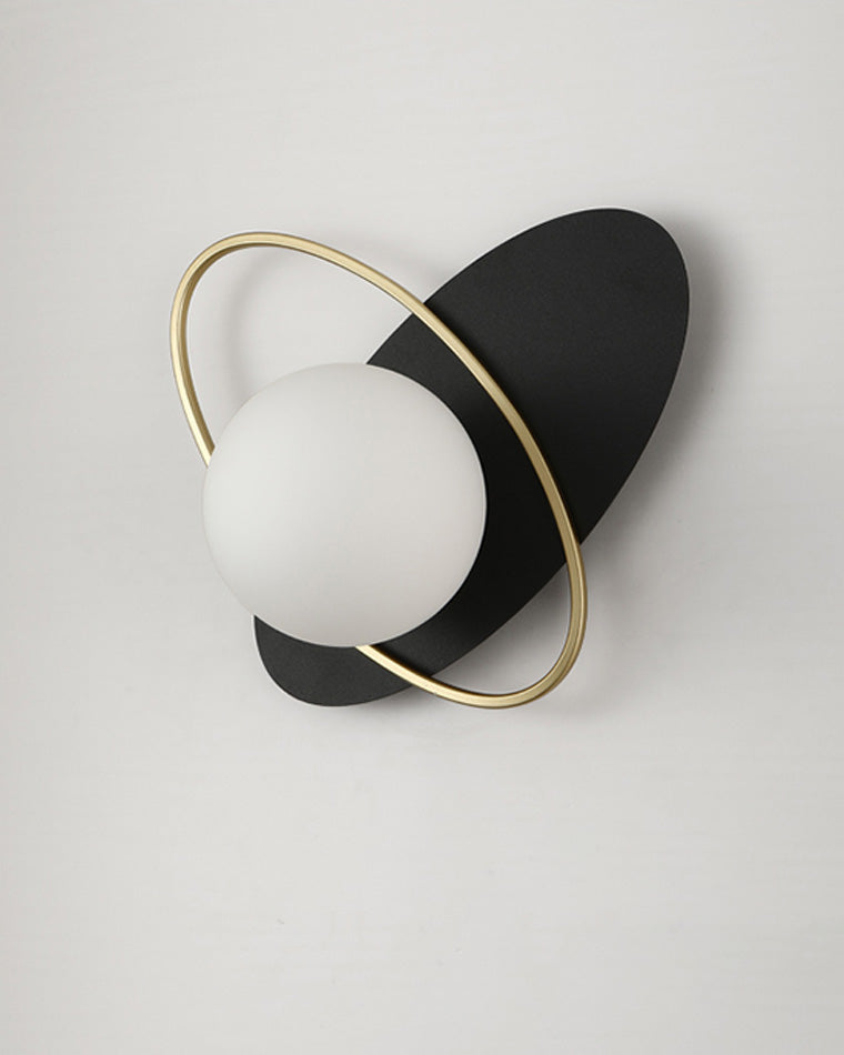 Diff Frosted Glass Oval Accent Wall Sconce-DF6064