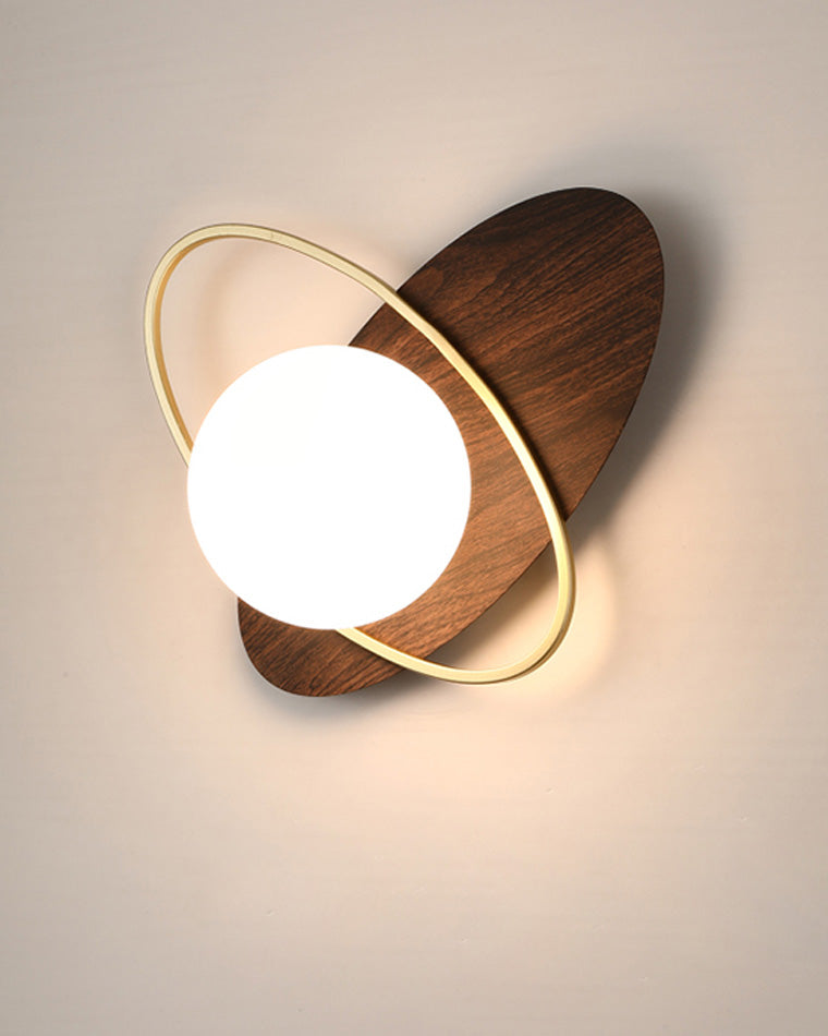 Diff Frosted Glass Oval Accent Wall Sconce-DF6064