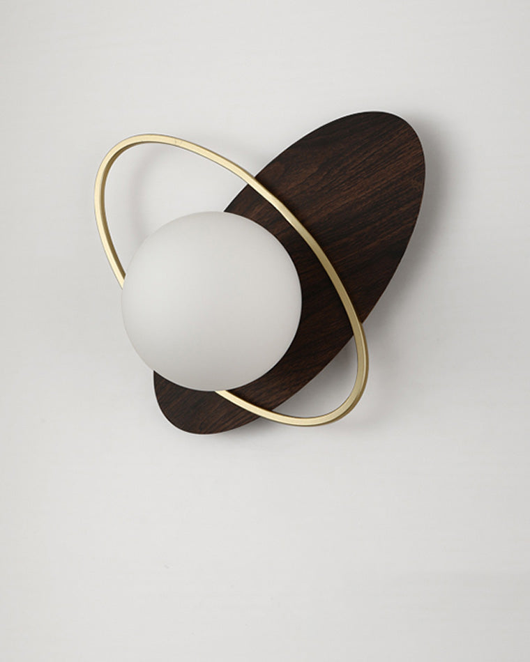 Diff Frosted Glass Oval Accent Wall Sconce-DF6064