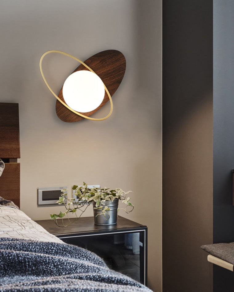 Diff Frosted Glass Oval Accent Wall Sconce-DF6064