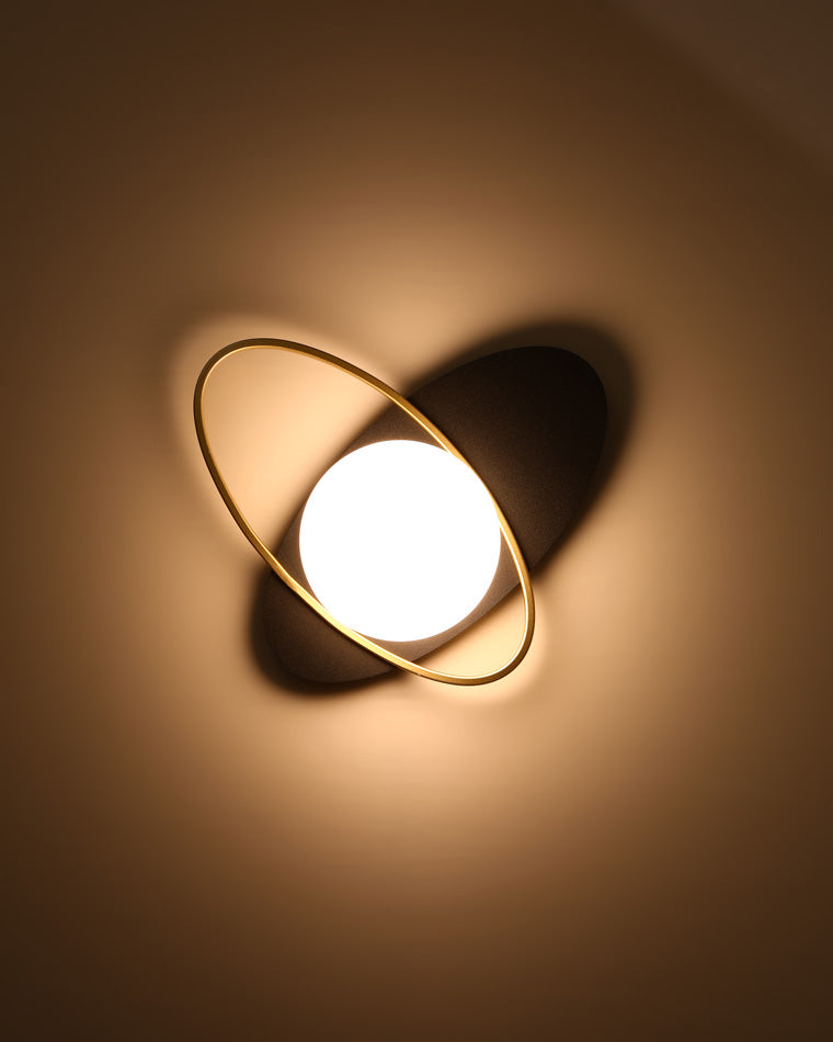 Diff Frosted Glass Oval Accent Wall Sconce-DF6064