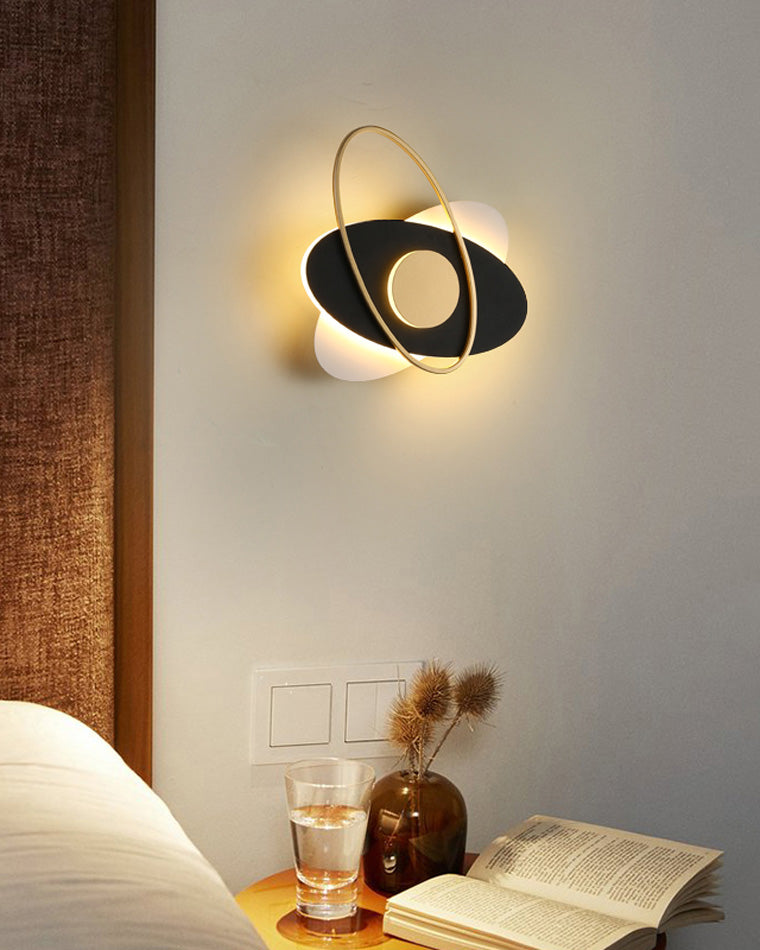 Diff Frosted Glass Oval Accent Wall Sconce-DF6064