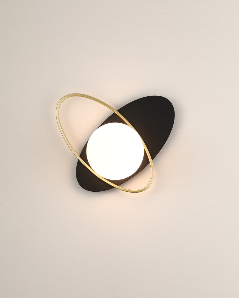 Diff Frosted Glass Oval Accent Wall Sconce-DF6064