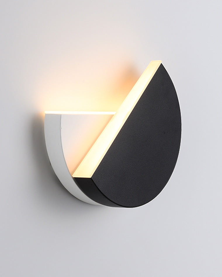 Diff Adjustable Black & White Round Disc Wall Lamps-DF6071