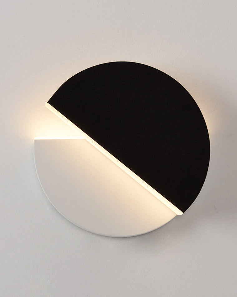 Diff Adjustable Black & White Round Disc Wall Lamps-DF6071