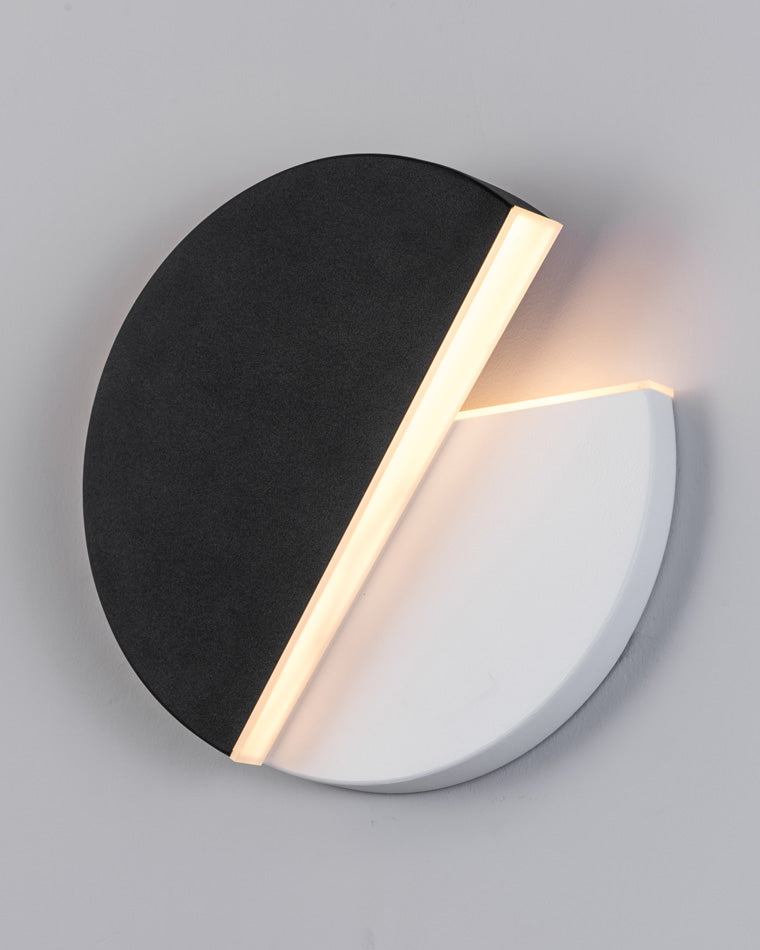 Diff Adjustable Black & White Round Disc Wall Lamps-DF6071