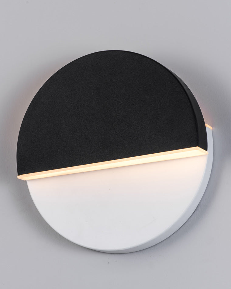 Diff Adjustable Black & White Round Disc Wall Lamps-DF6071