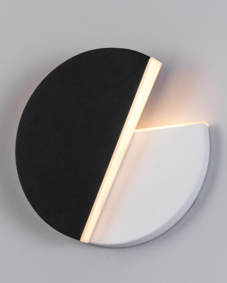Diff Adjustable Black & White Round Disc Wall Lamps-DF6071