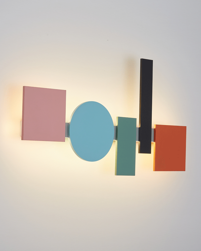 Diff Colorful Sculptural Art Wall Sconce-DF6080
